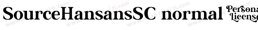 SourceHansansSC normal1字体转换
